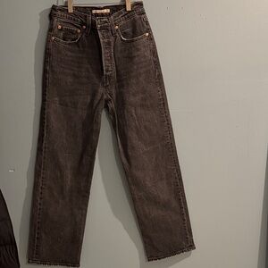 Levi's Charcoal Straight Leg Jeans